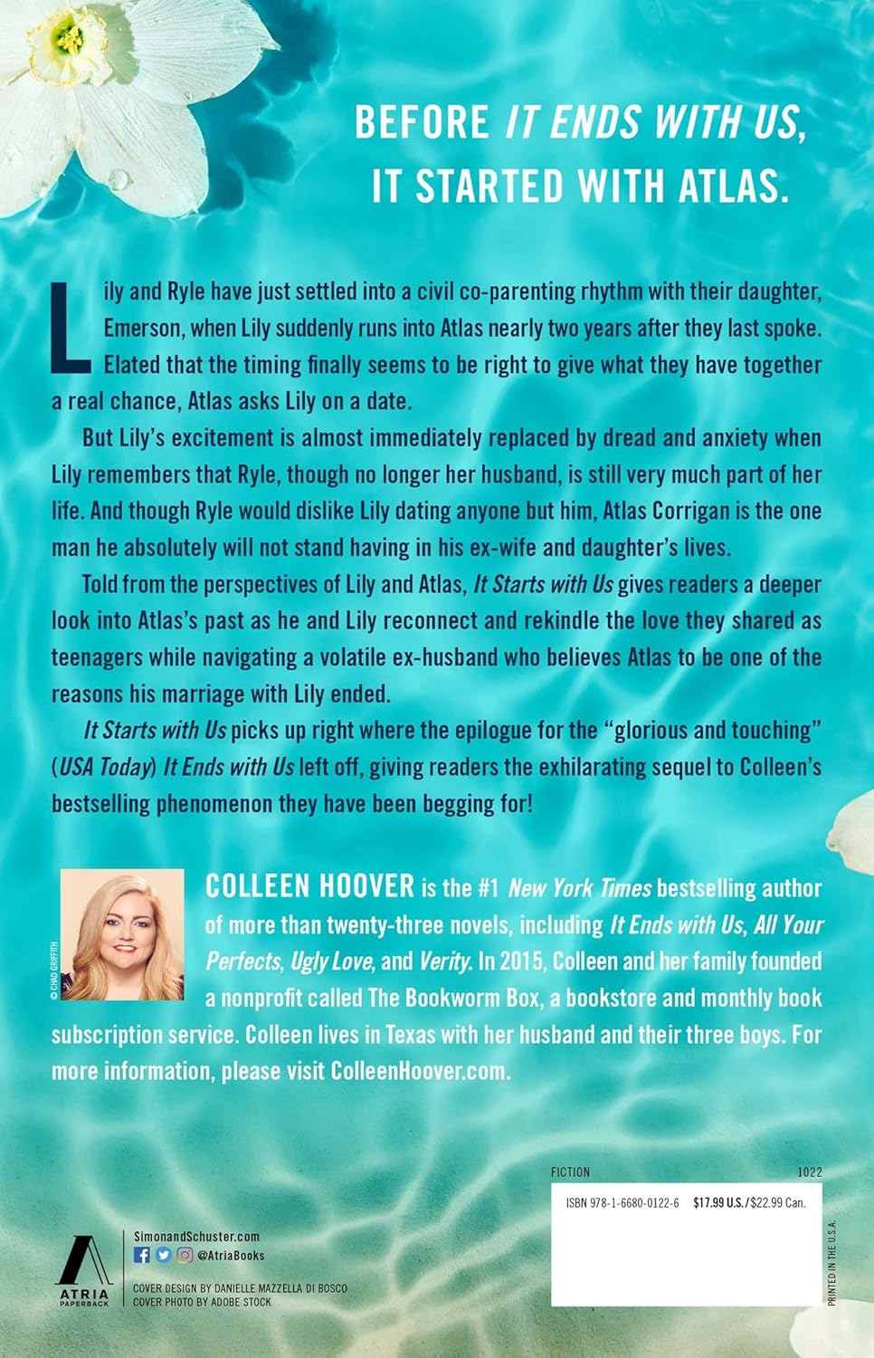 It Starts With Us book cover by Colleen Hoover, romance novel available in Trinidad
