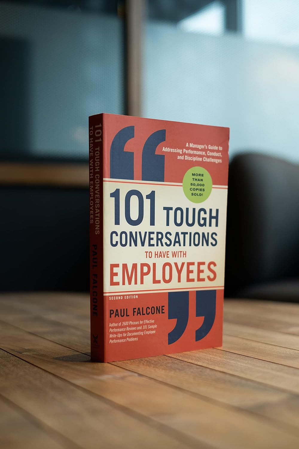 101 Tough Conversations to Have with Employees book cover by Paul Falcone, business leadership book available in Trinidad