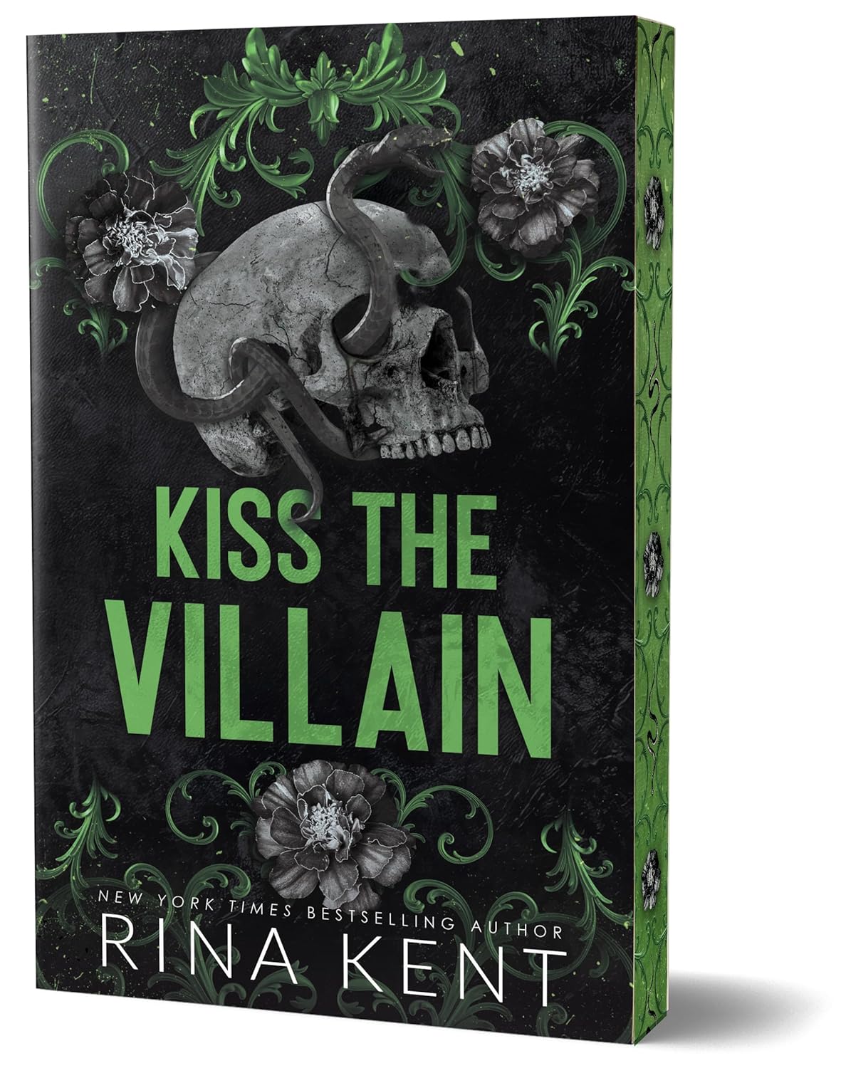 Kiss the Villain book cover by Rina Kent, romance novel available in Trinidad
