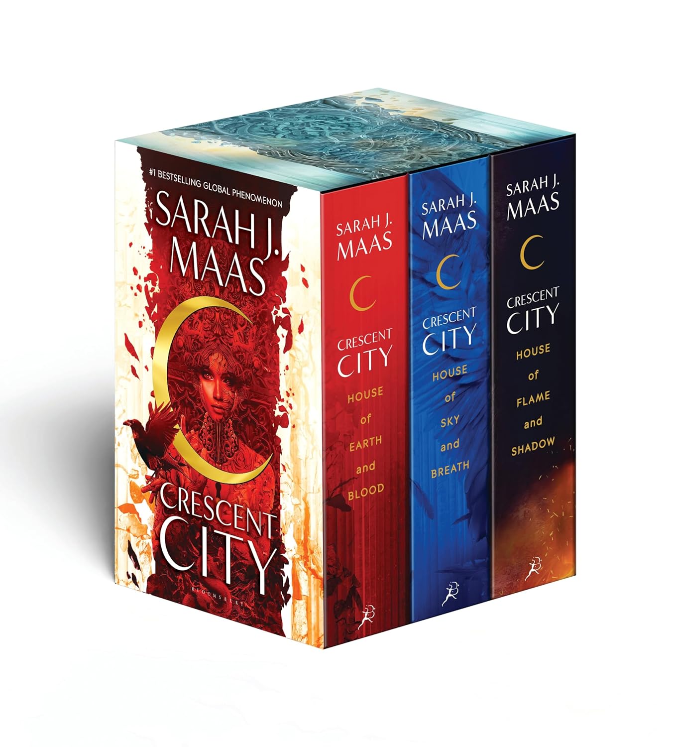 Cover of Crescent City Hardcover Box Set by Sarah J. Maas, a fantasy book available in Trinidad.