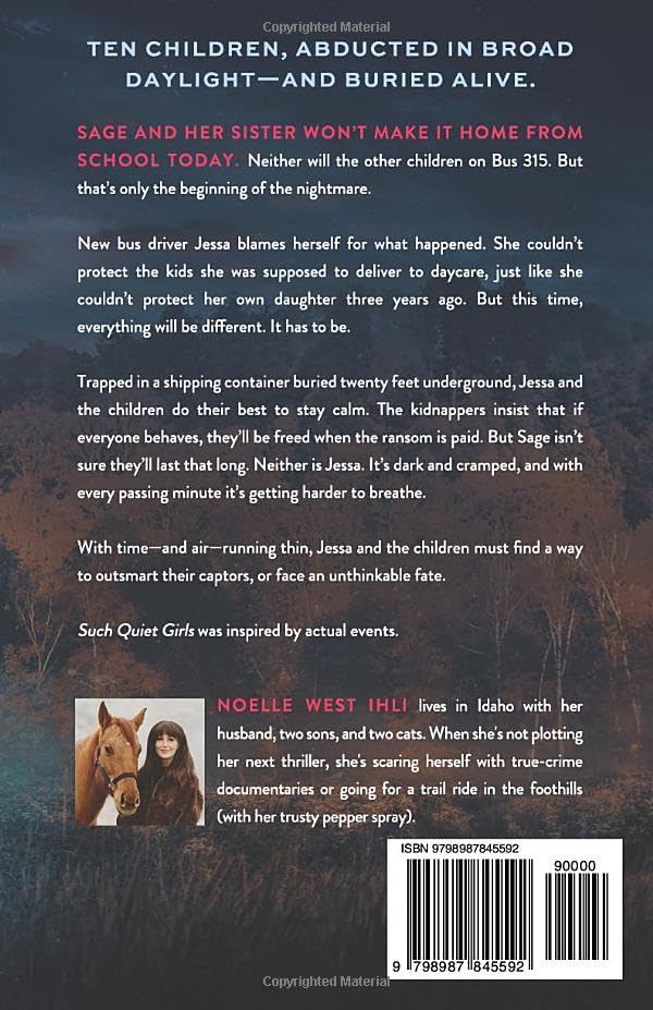 Such Quiet Girls book cover by Noelle W Ihli, thriller novel available in Trinidad
