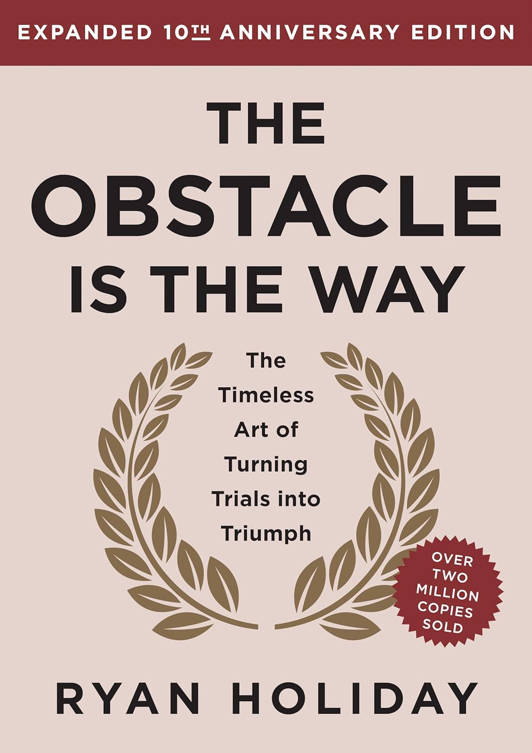 Cover of The Obstacle Is the Way by Ryan Holiday, a philosophy book available in Trinidad.