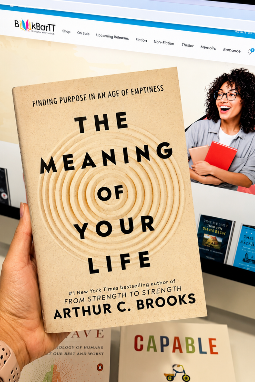 Cover of The Meaning of Your Life by Arthur C. Brooks, a book about purpose and personal growth available in Trinidad.