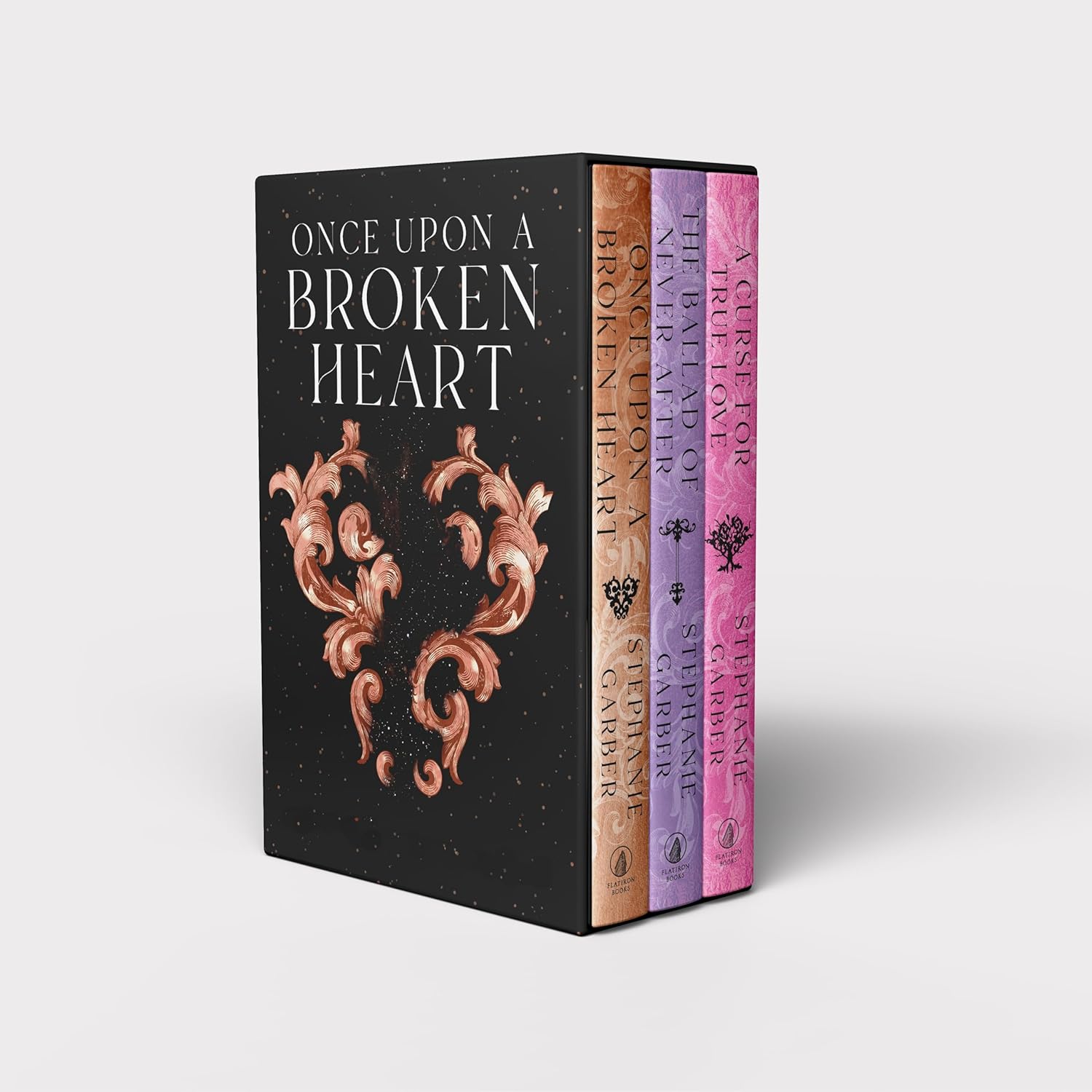 Cover of Once Upon a Broken Heart Series Hardcover Boxed Set by Stephanie Garber, a fantasy series about love, curses and the pursuit of happily ever after available in Trinidad.