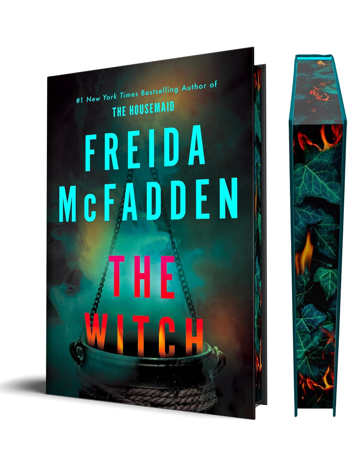 Cover of The Witch by Freida McFadden, a book about family secrets, buried truths and a haunted estate available in Trinidad.